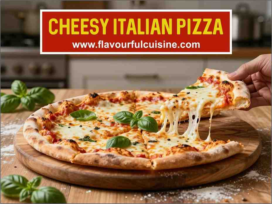 Cheesy Italian Pizza By Flavourful Cuisine