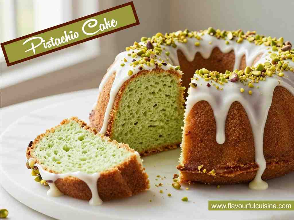 German Pistachio Cake By Flavourful Cuisine