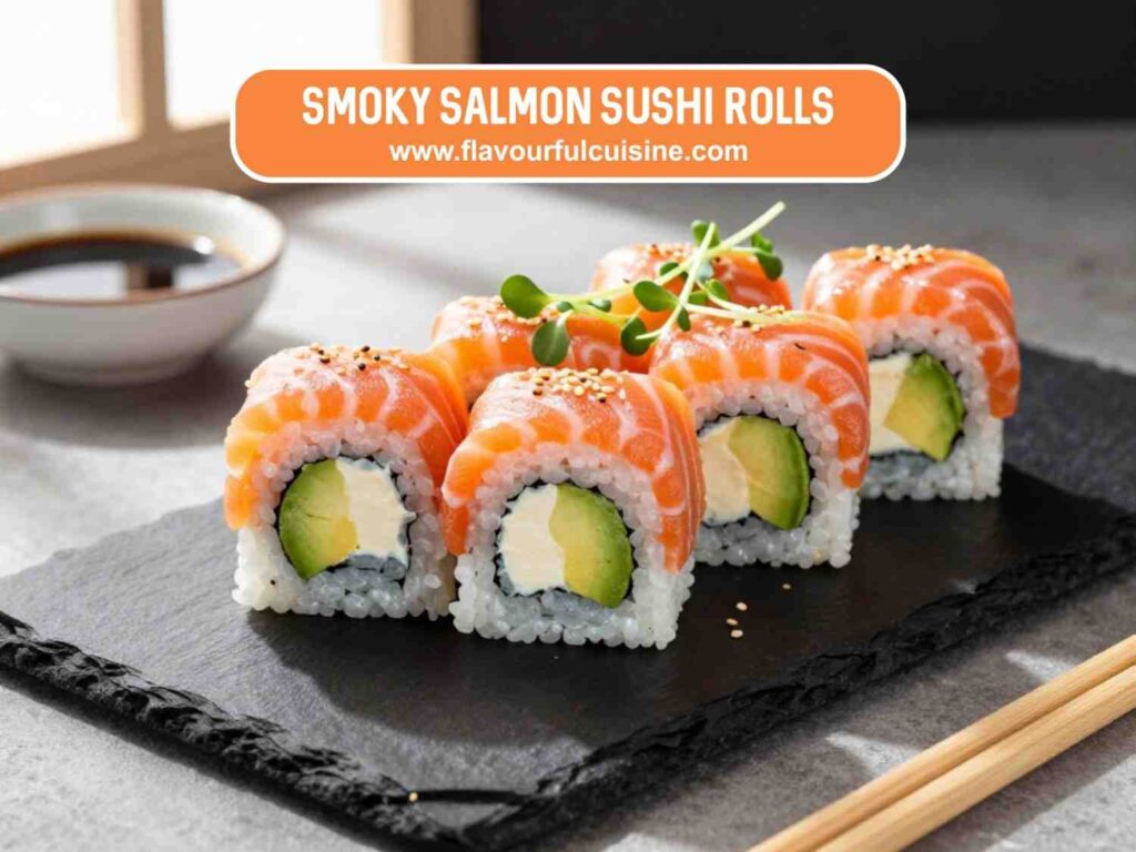 Smoky Salmon Sushi Rolls