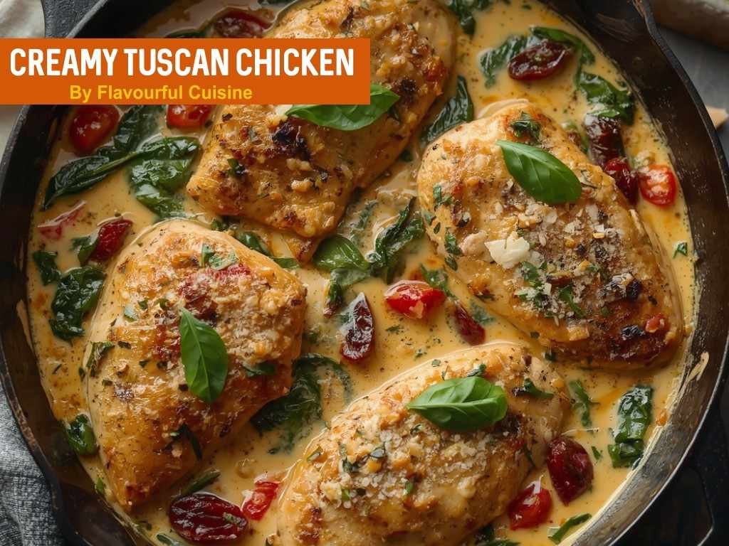 Creamy Tuscan Chicken By Flavourful Cuisine