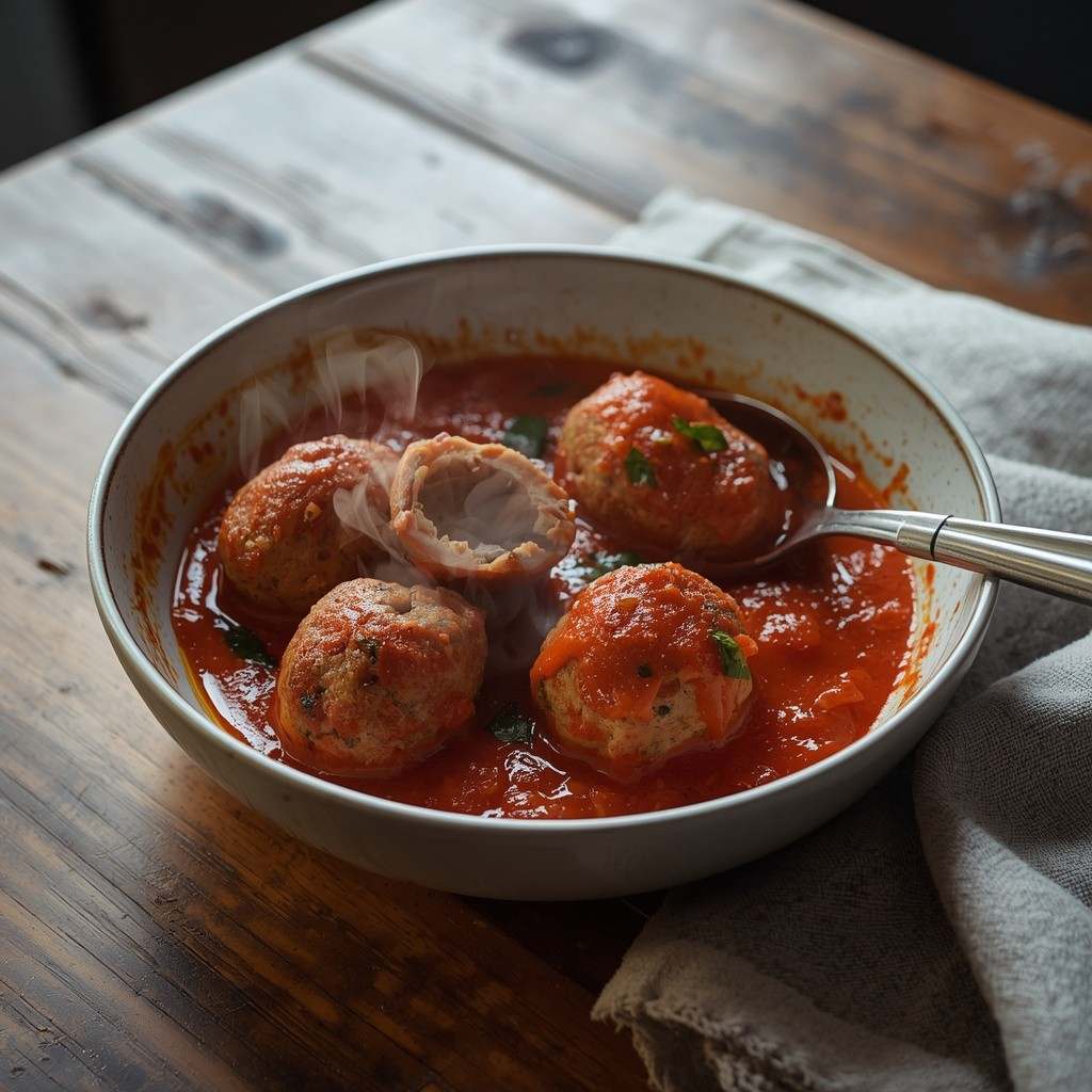 Quick Dinner Recipe Italian Meatballs by flavourful cuisine