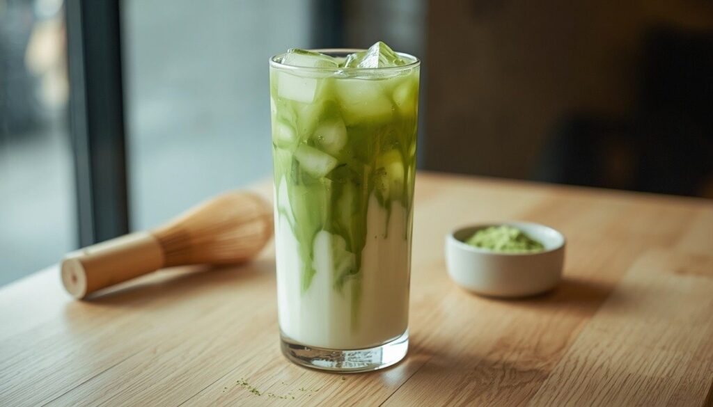 Starbucks iced matcha latte recipe by Flavourful Cuisine