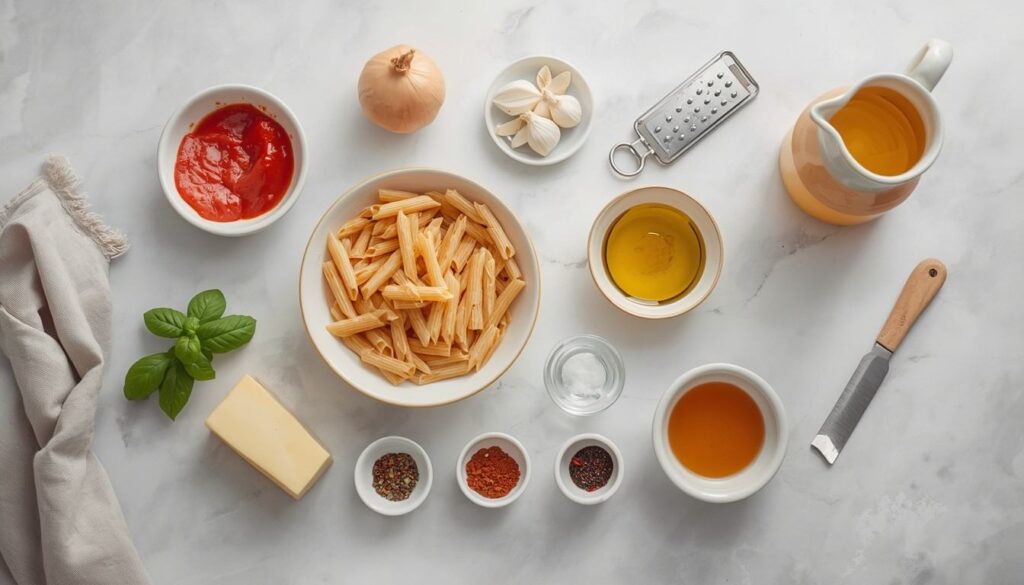 Tomato Pasta Recipe Ingrediants