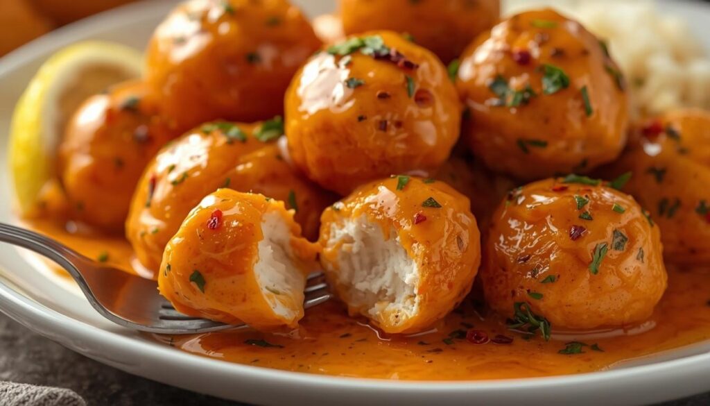 creamy peri peri chicken bites served by flavourful cuisine